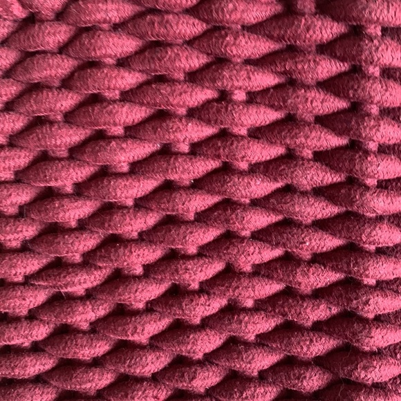 Zara burgundy woven purse - Picture 2 of 5